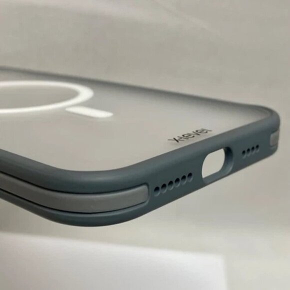 X-Level iphone 14 Pro Max Case Gray Clear Magnetic Charger Accessory Compatible - Picture 10 of 14